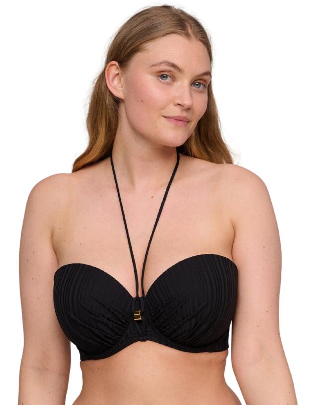 Prima Donna Swim Kiruna Padded Strapless Bikini Top Black