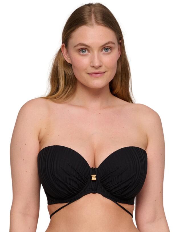 Prima Donna Swim Kiruna Padded Strapless Bikini Top Black