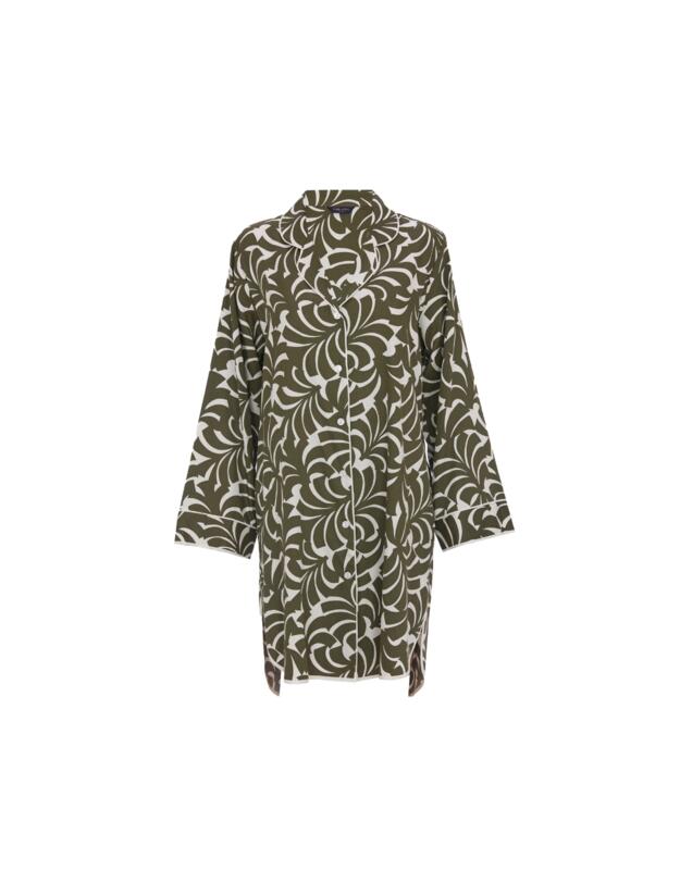 Cyberjammies Fable & Eve London - Chiswick Abstract Palm Nightshirt Olive Green Mix