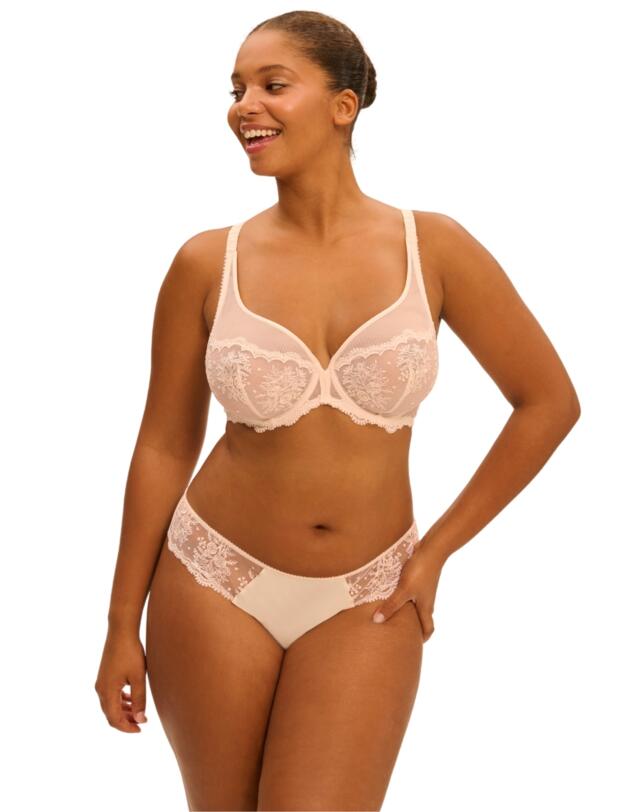 Simone Perele Intrigue Plunging Underwired Bra Sakura Pink