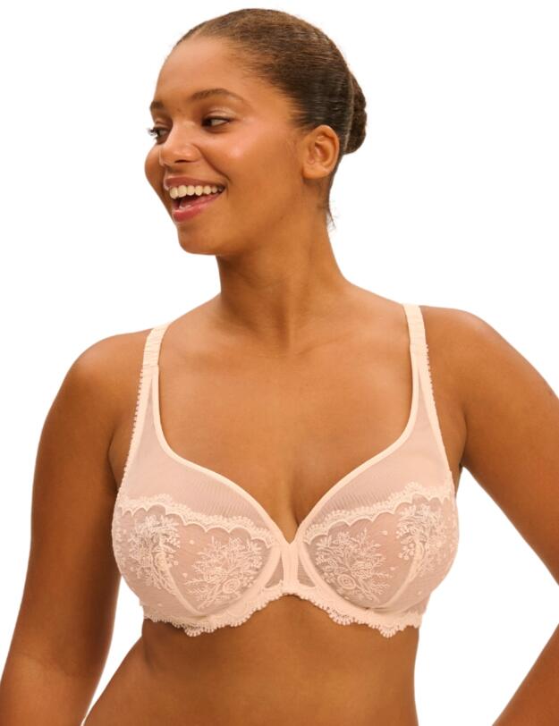 Simone Perele Intrigue Plunging Underwired Bra Sakura Pink
