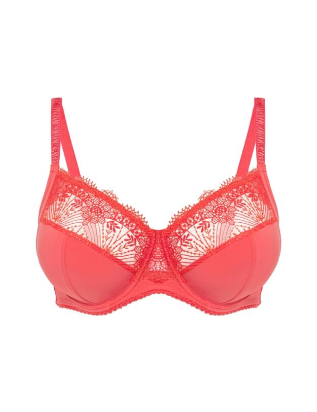 Simone Perele Allure Full Cup Support Bra Coralia Red