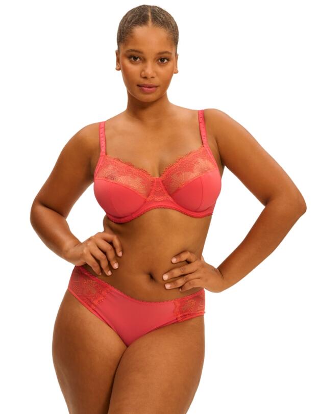 Simone Perele Allure Full Cup Support Bra Coralia Red