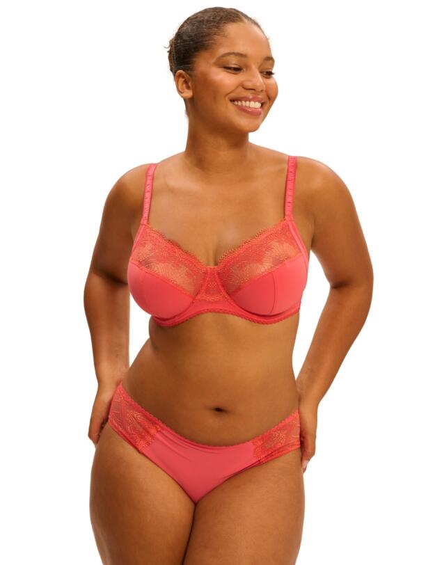 Simone Perele Allure Full Cup Support Bra Coralia Red
