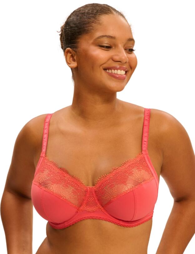 Simone Perele Allure Full Cup Support Bra Coralia Red