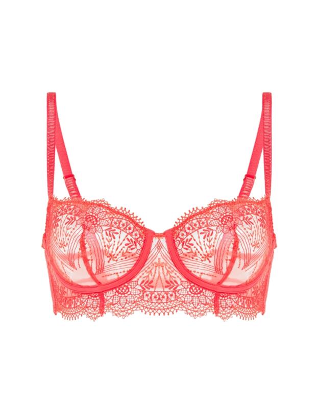 Simone Perele Allure Half Cup Bra Coralia Red