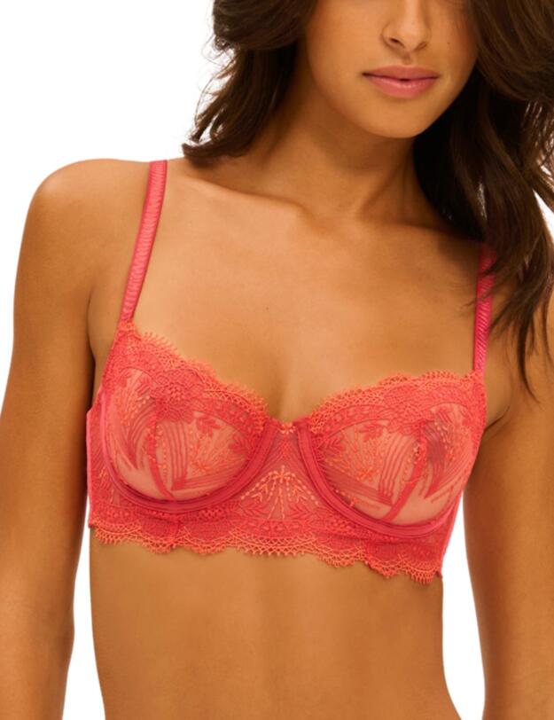 Simone Perele Allure Half Cup Bra Coralia Red