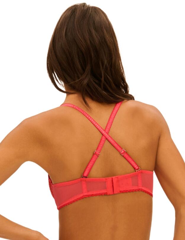 Simone Perele Allure Half Cup Bra Coralia Red