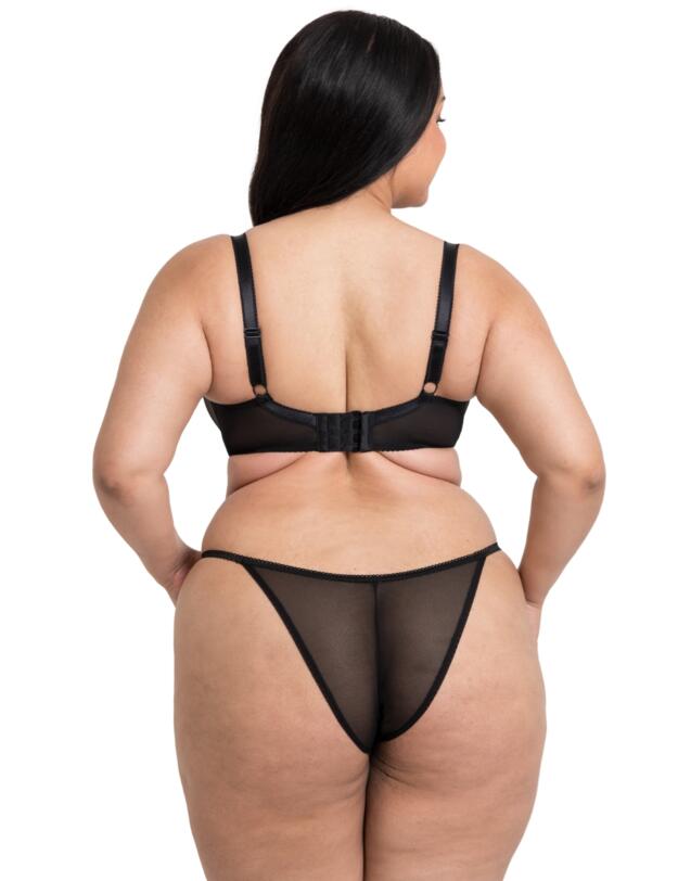 Curvy Kate Strawberry Crush Brazilian Brief Black Mutli