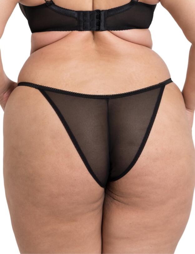 Curvy Kate Strawberry Crush Brazilian Brief Black Mutli
