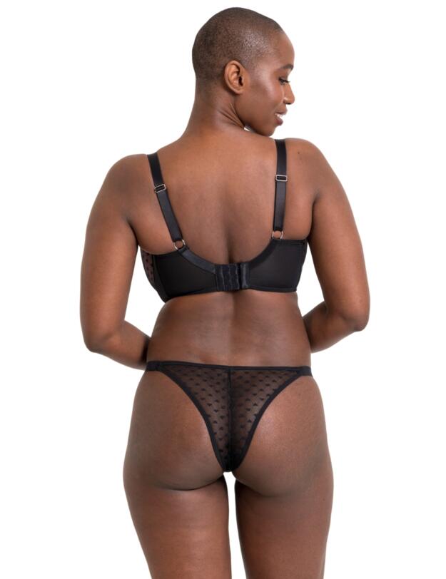 Curvy Kate Boost Heartbreaker Padded Balcony Bra Black/Pink