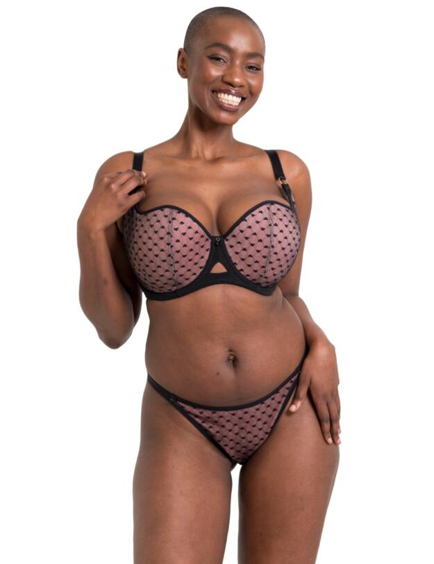 Curvy Kate Boost Heartbreaker Tanga Brief Black/Pink