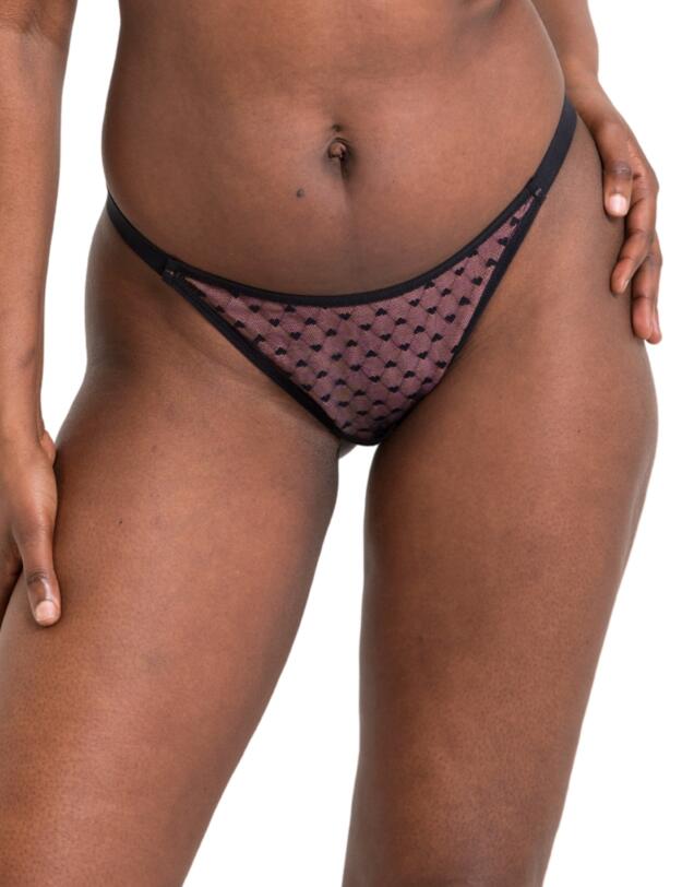 Curvy Kate Boost Heartbreaker Tanga Brief Black/Pink