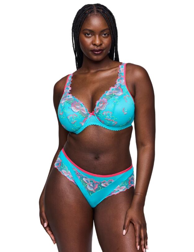 Prima Donna Devdaha Half Padded Plunge Bra Mermaid