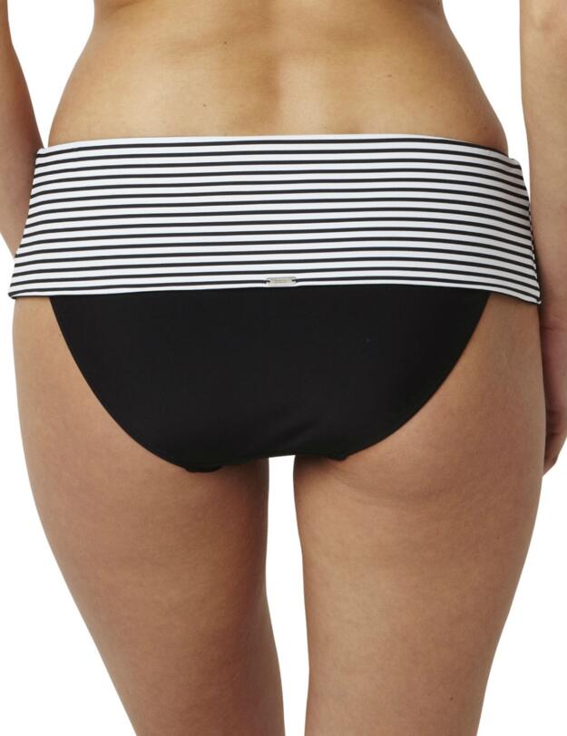 SW0897 Panache Anya Stripe Fold Brief Black/White - SW0897 Black/White