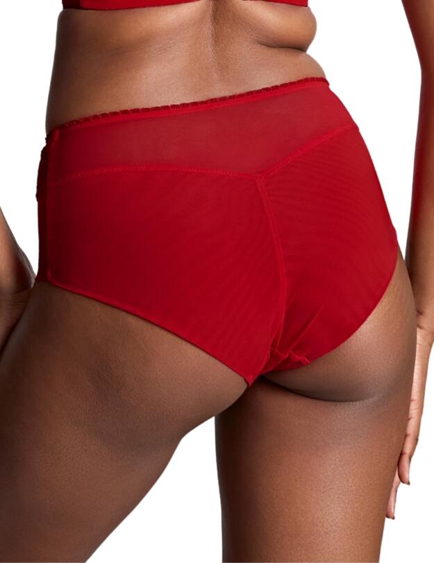 Panache Tango Lace Deep Brief Scarlet