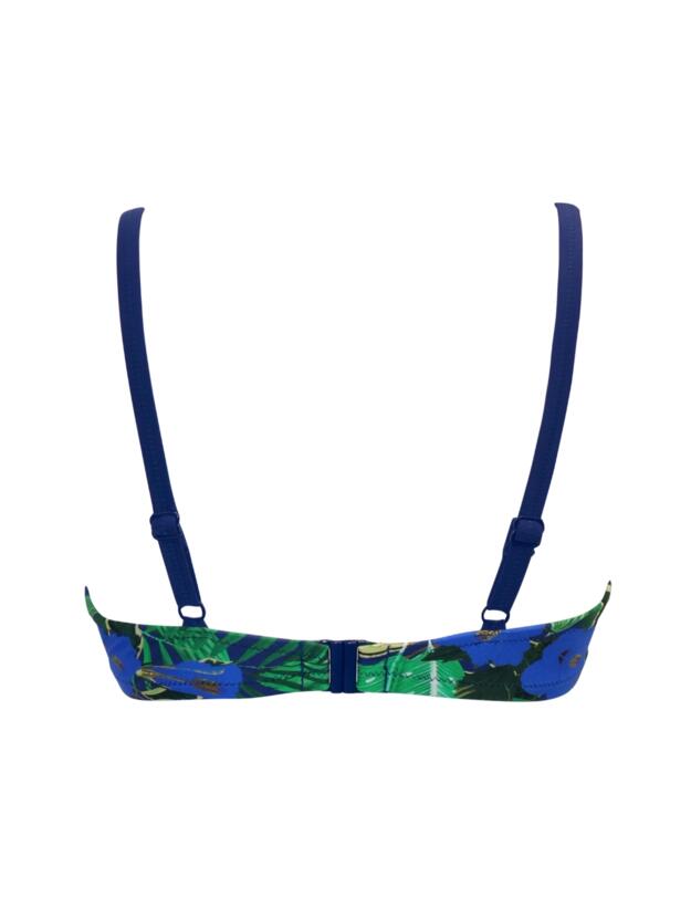 Pour Moi Palermo Underwired Bikini Top Navy Fern