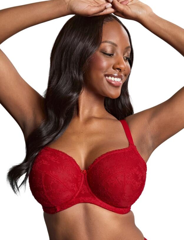 Panache Tango Lace Balcony Bra Scarlet