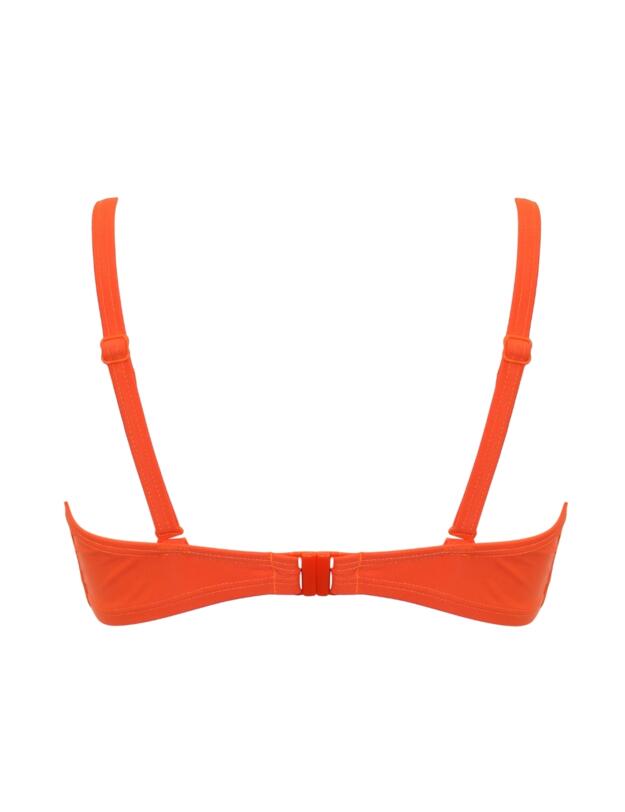 Pour Moi Free Spirit Twist Front Bikini Top Orange