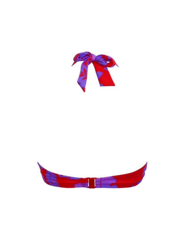 Pour Moi Heatwave Halter Bikini Top Red/Purple