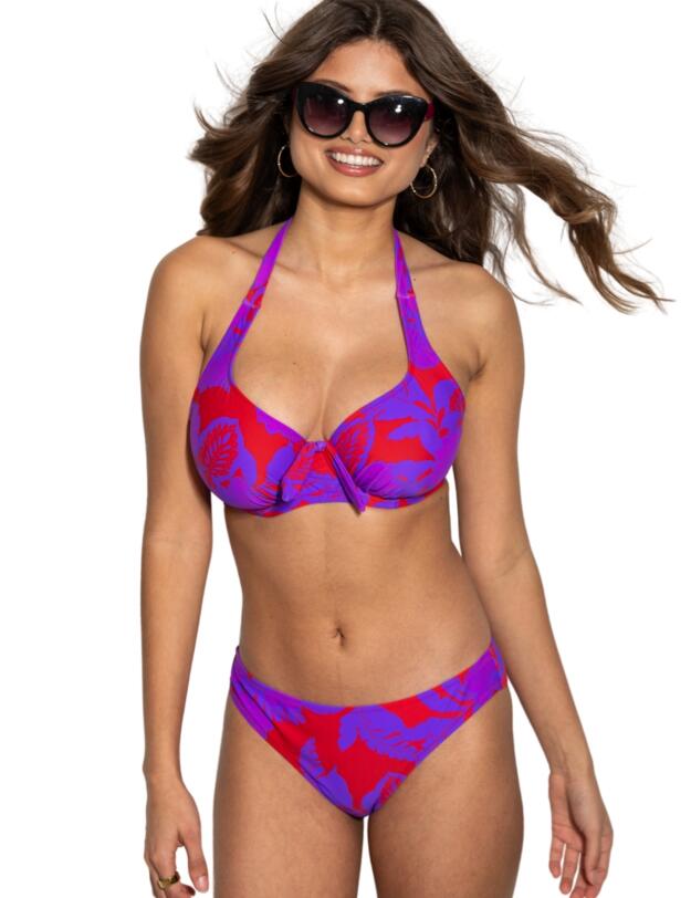 Pour Moi Heatwave Bikini Brief Red/Purple