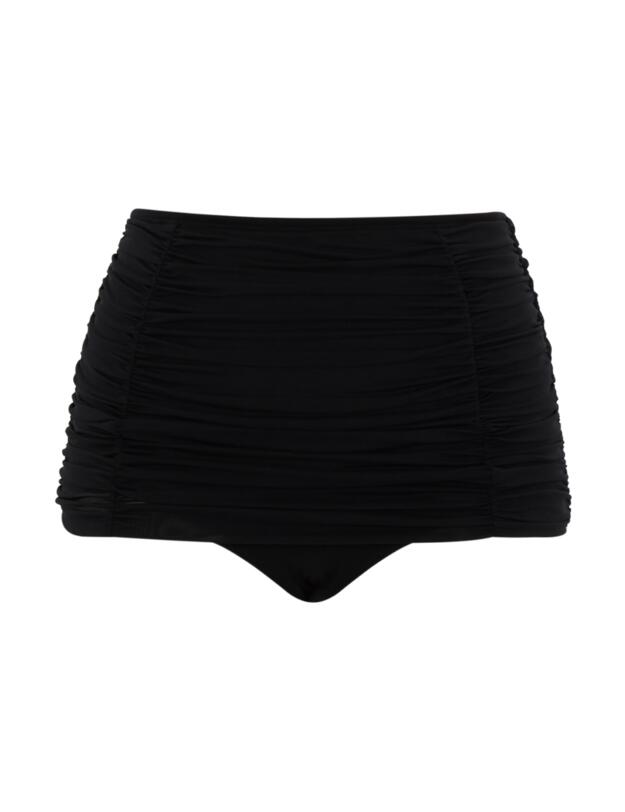 Panache Swim Tulle High Waisted Bikini Brief Black