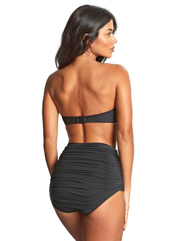 Panache Swim Tulle High Waisted Bikini Brief Black