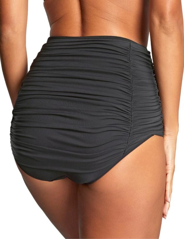 Panache Swim Tulle High Waisted Bikini Brief Black