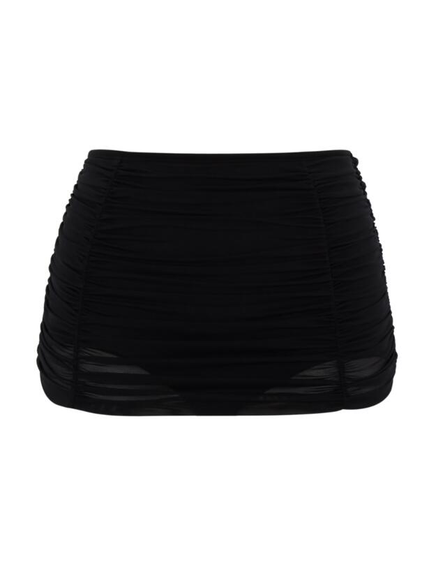 Panache Swim Tulle High Waisted Bikini Brief Black