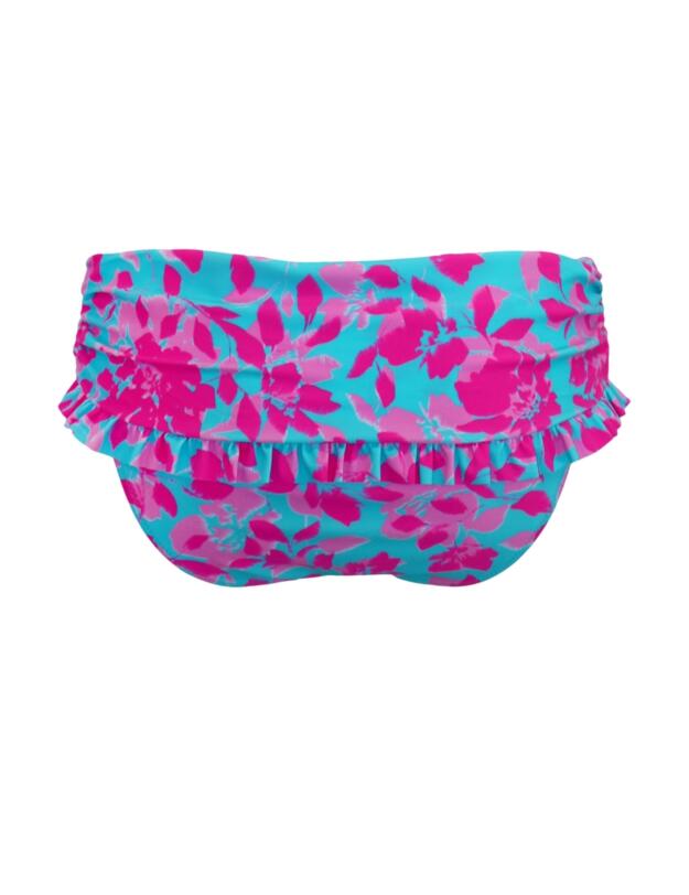 Pour Moi Ocean Breeze Fold Over Bikini Brief Blue Floral