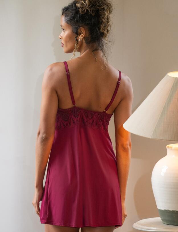 Pour Moi New Romance High Apex Chemise Cherry Red/Black