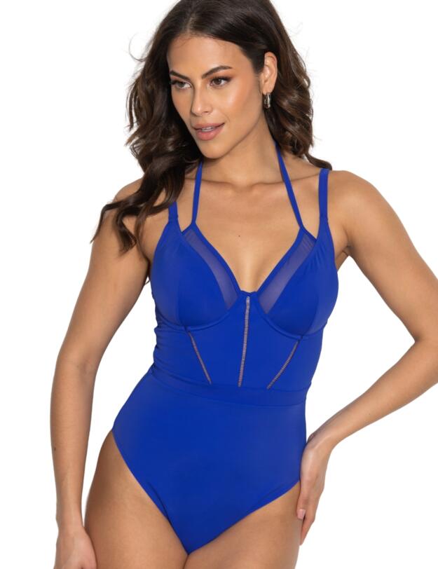 Pour Moi Sydney Double Strap Swimsuit Ultramarine