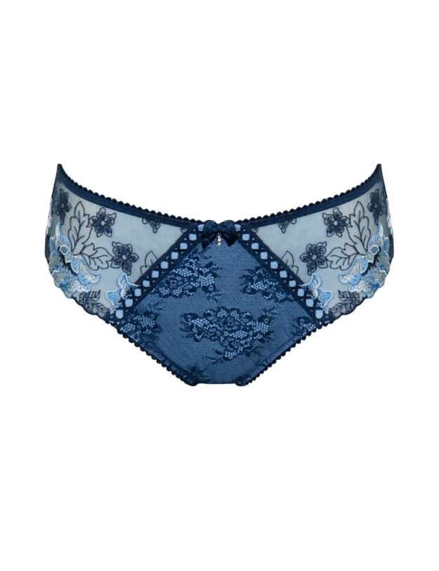 Pour Moi Sofia Embroidered Lace Brief Dusk/Blue