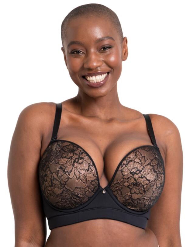 Curvy Kate Hey Girls Superplunge Strapless Bra Black/Latte