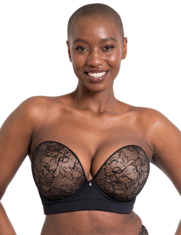 Curvy Kate Hey Girls Superplunge Strapless Bra Black/Latte