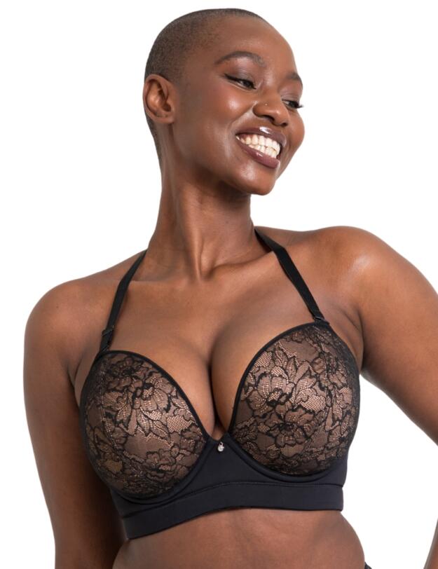 Curvy Kate Hey Girls Superplunge Strapless Bra Black/Latte