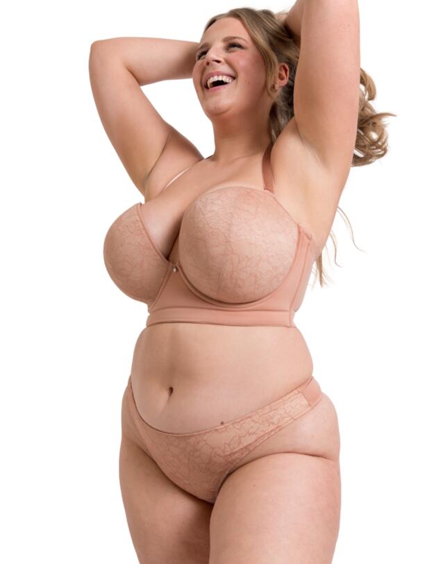 Curvy Kate Hey Girls Thong Latte