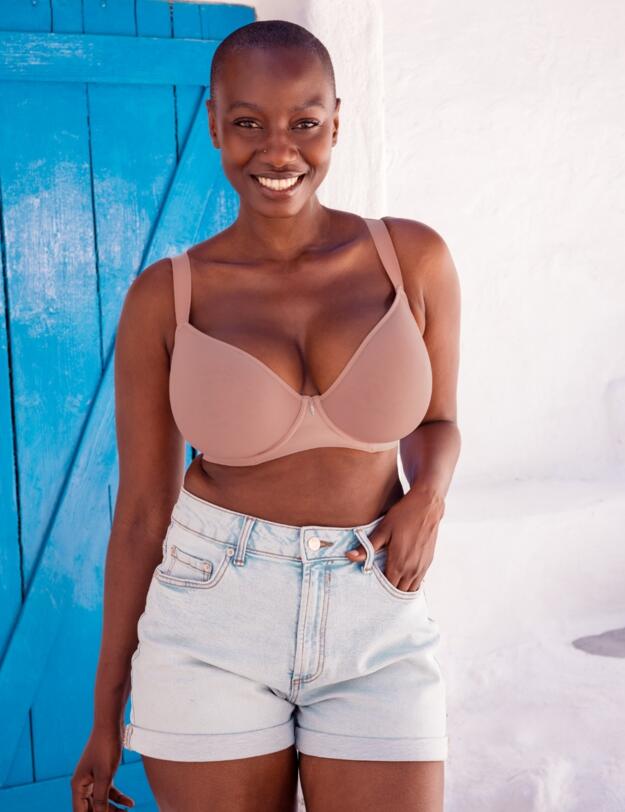 Curvy Kate Smoothie Spacer T-shirt Bra Latte