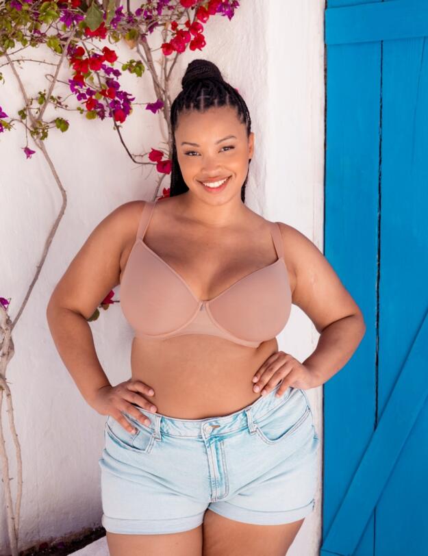 Curvy Kate Smoothie Spacer T-shirt Bra Latte
