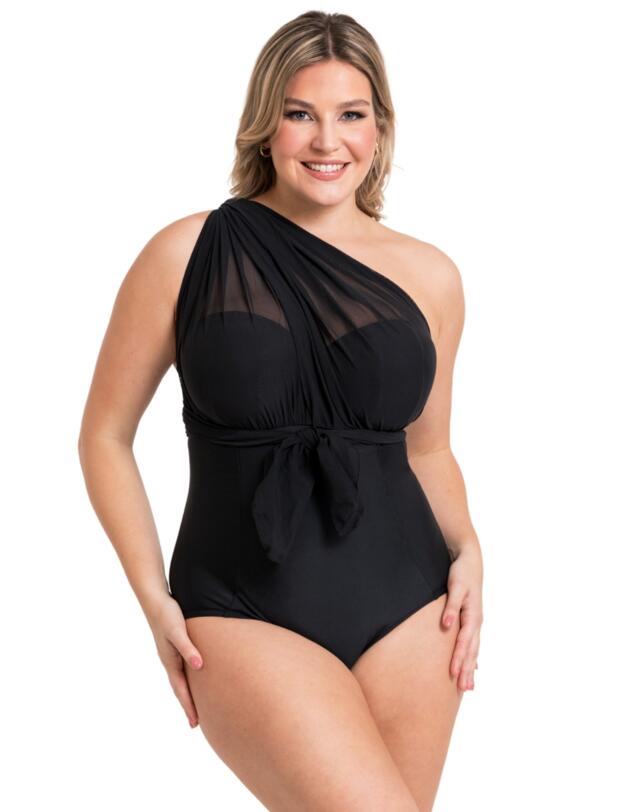 Curvy Kate Wrapsody Bandeau Swimsuit Black