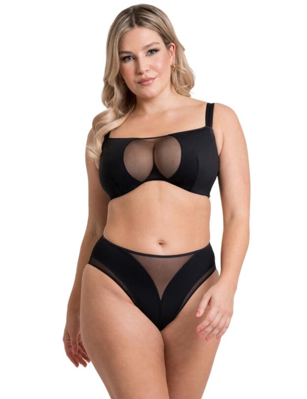 Scantilly by Curvy Kate Swerve Bandeau Bra Black