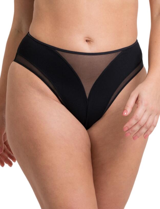 Scantilly by Curvy Kate Swerve High Waist Brief Black