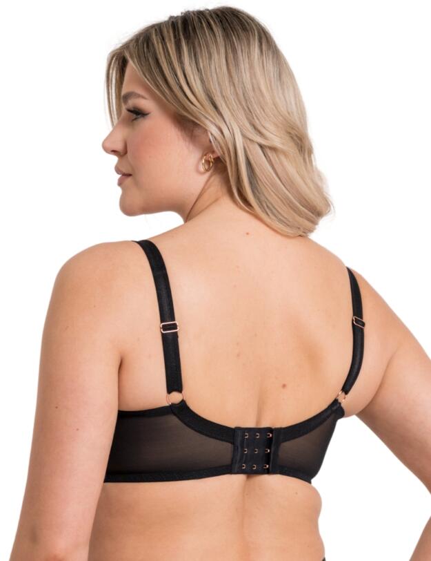 Scantilly by Curvy Kate Serpent Padded Half Cup Bra Black