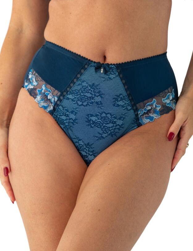 Pour Moi Sofia Deep Lace Brief Dusk/Blue