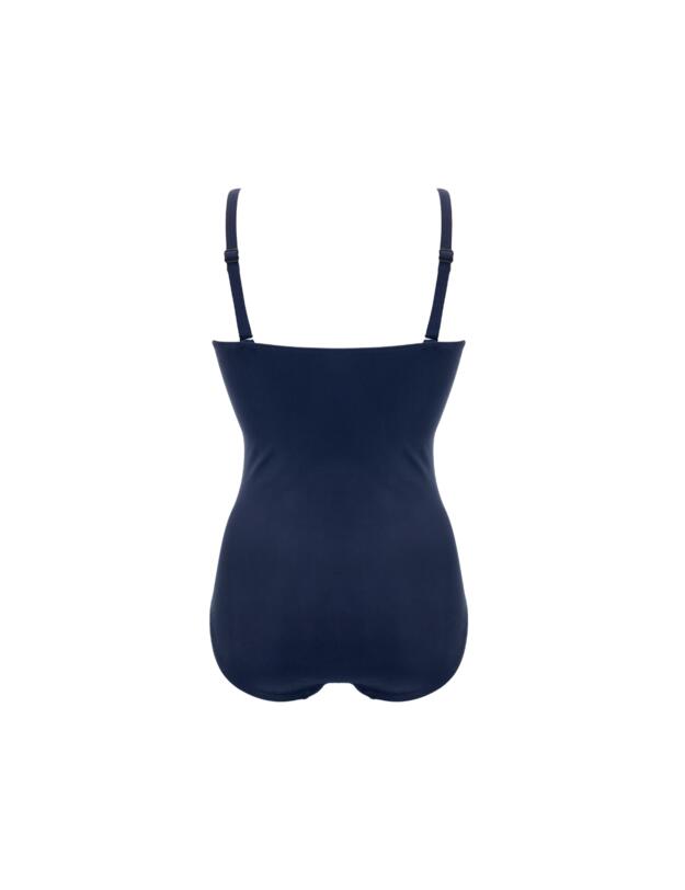 Pour Moi Santa Monica Strapless Tummy Control Swimsuit Navy