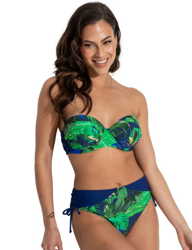 Pour Moi Palermo Adjustable Side Bikini Brief Navy Fern
