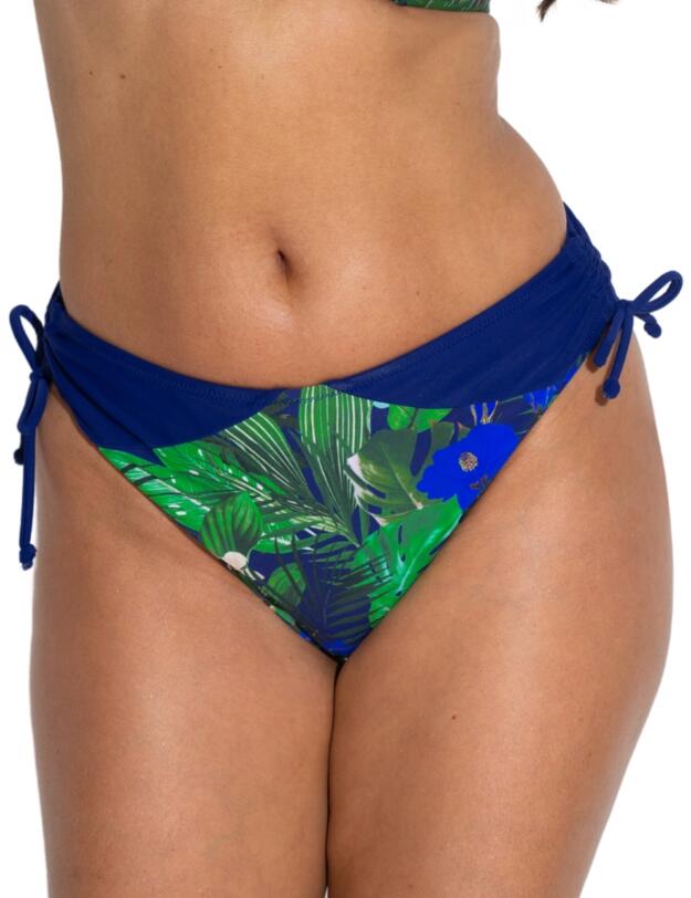 Pour Moi Palermo Adjustable Side Bikini Brief Navy Fern
