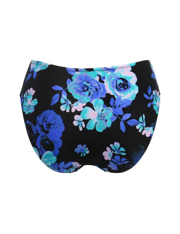 Pour Moi Portofino High Leg Control Bikini Brief Black Floral