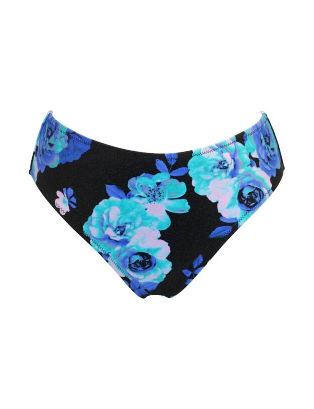Pour Moi Portofino High Leg Control Bikini Brief Black Floral