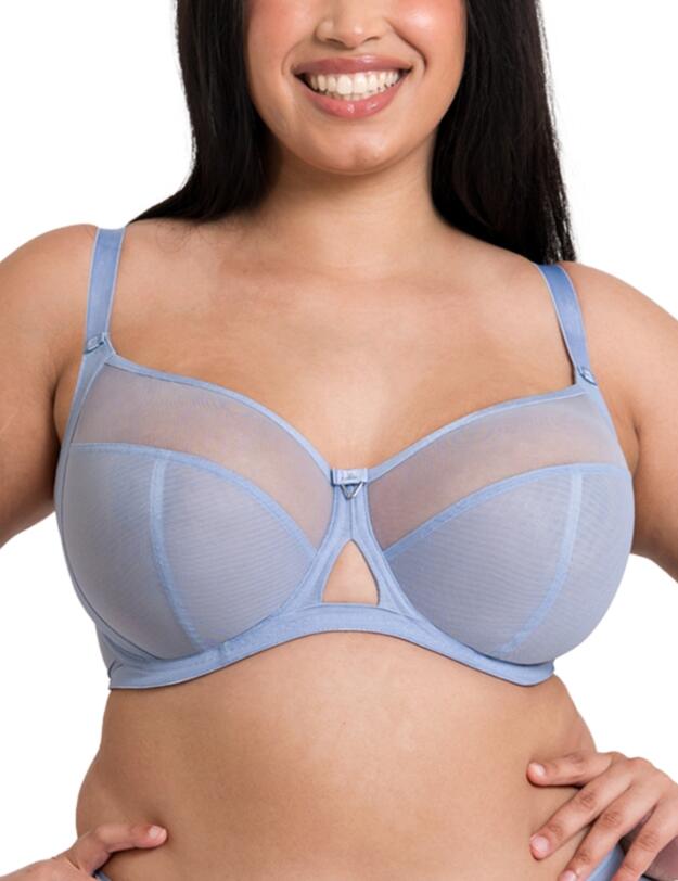 Curvy Kate Victory Side Support Balcony Bra Periwinkle Blue